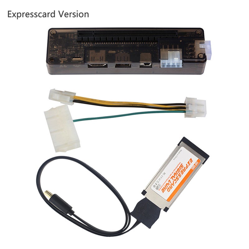 EXP GDC Laptop External PCIE Graphics Card For Express Card Version Black/White