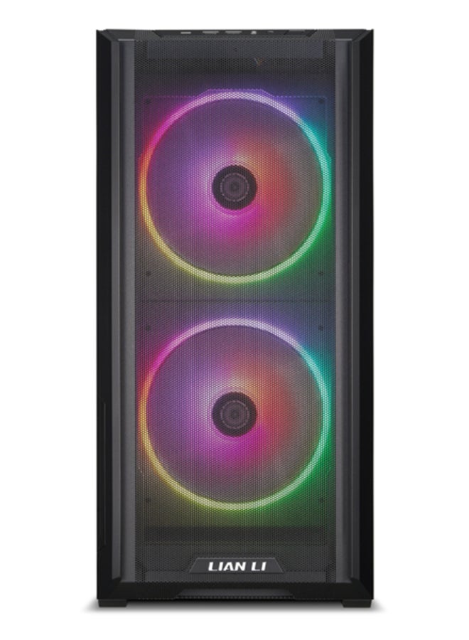 Lancool 216 RGB Mid-Tower Alloy Steel Computer Case/Gaming Cabinet - Black | Support E-ATX/ATX/Micro-ATX/Mini-ITX | Pre-Installed 3 Front and Rear Fans