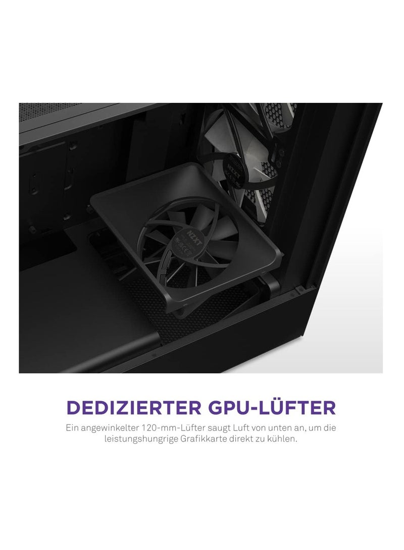 NZXT H5 Flow RGB Compact Mid-Tower Airflow Case - Black | CC-H51FB-R1