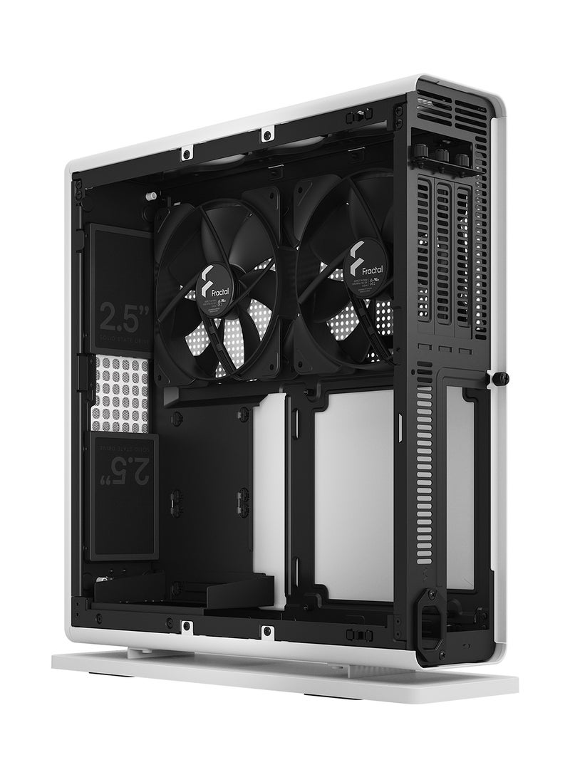 Fractal Design Ridge Mini-ITX Small Form Factor Case, 4 x 2.5
