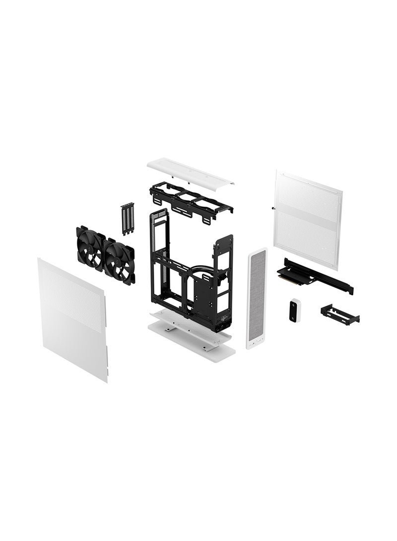 Fractal Design Ridge Mini-ITX Small Form Factor Case, 4 x 2.5