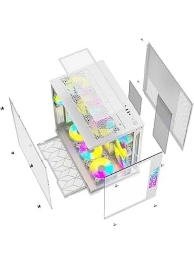 Bullet-07 Mid Tower Gaming Case (TM1-W-S) White
