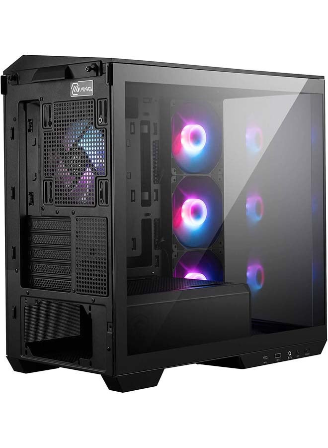 MSI MAG PANO M100R PZ Micro ATX Gaming Case, 270° Pano Temp Glass Panel, 4* aRGB Fans & Up to 360mm AIO, 1x 2.5