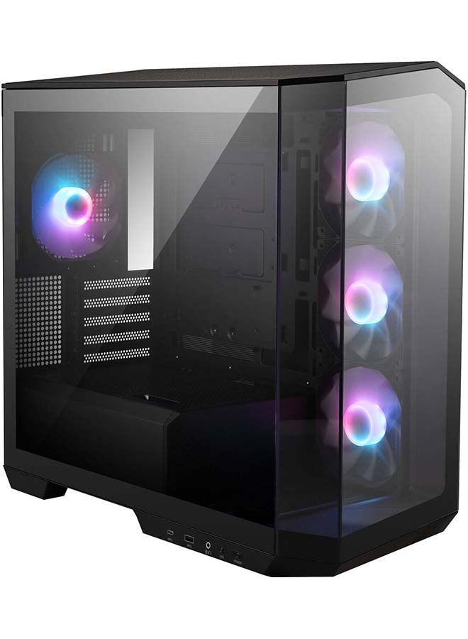 MSI MAG PANO M100R PZ Micro ATX Gaming Case, 270° Pano Temp Glass Panel, 4* aRGB Fans & Up to 360mm AIO, 1x 2.5