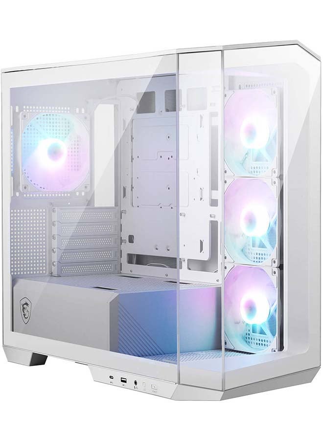 MAG PANO M100R PZ Micro ATX Gaming Case, 270° Pano Temp Glass Panel, 4* aRGB Fans & Up to 360mm AIO, 1x 2.5