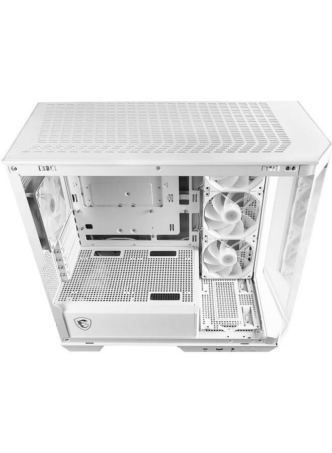 MAG PANO M100R PZ Micro ATX Gaming Case, 270° Pano Temp Glass Panel, 4* aRGB Fans & Up to 360mm AIO, 1x 2.5