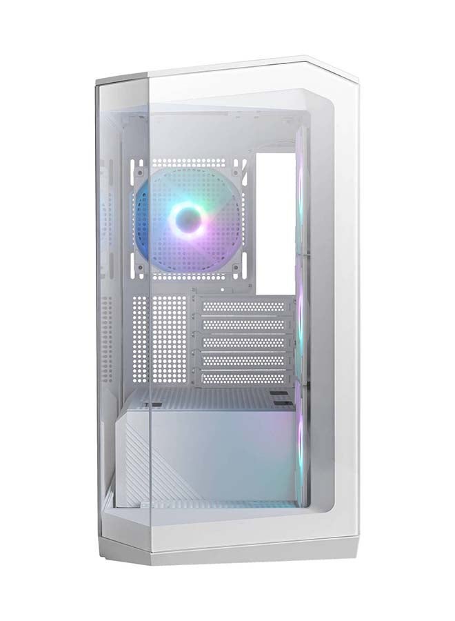 MAG PANO M100R PZ Micro ATX Gaming Case, 270° Pano Temp Glass Panel, 4* aRGB Fans & Up to 360mm AIO, 1x 2.5