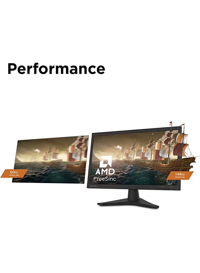 24-inch Gaming Monitor, TN, FHD, 144Hz, 1ms, AMD FreeSync Premium, G-SYNC Compatible, 1920 x 1080, VESA, 16.7 Million colors, TÜV Eye Comfort Raven Black