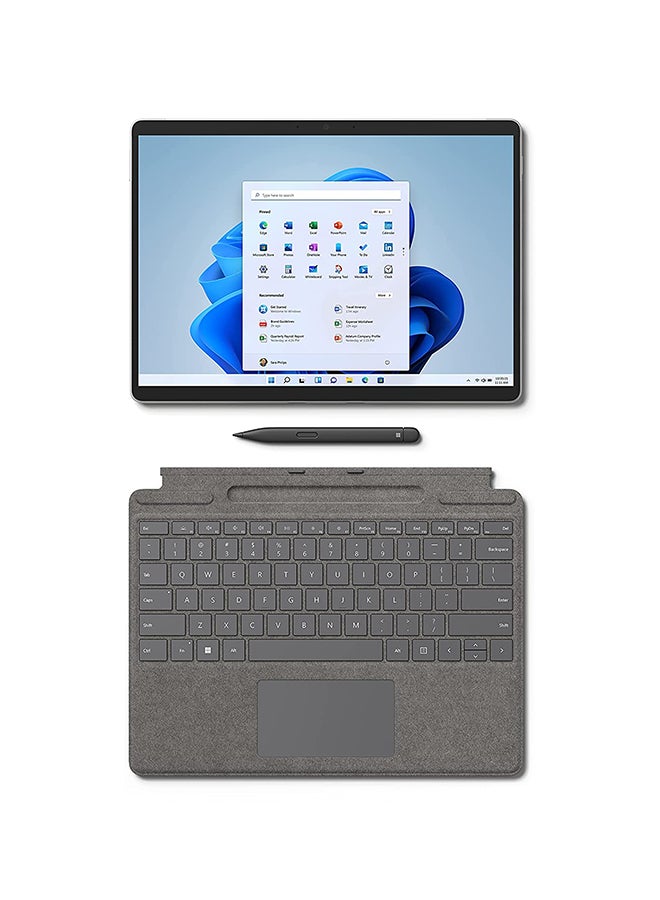 Surface Pro 8 Or Pro X - Signature Type Cover With Slim Pen 2 Ice Blue