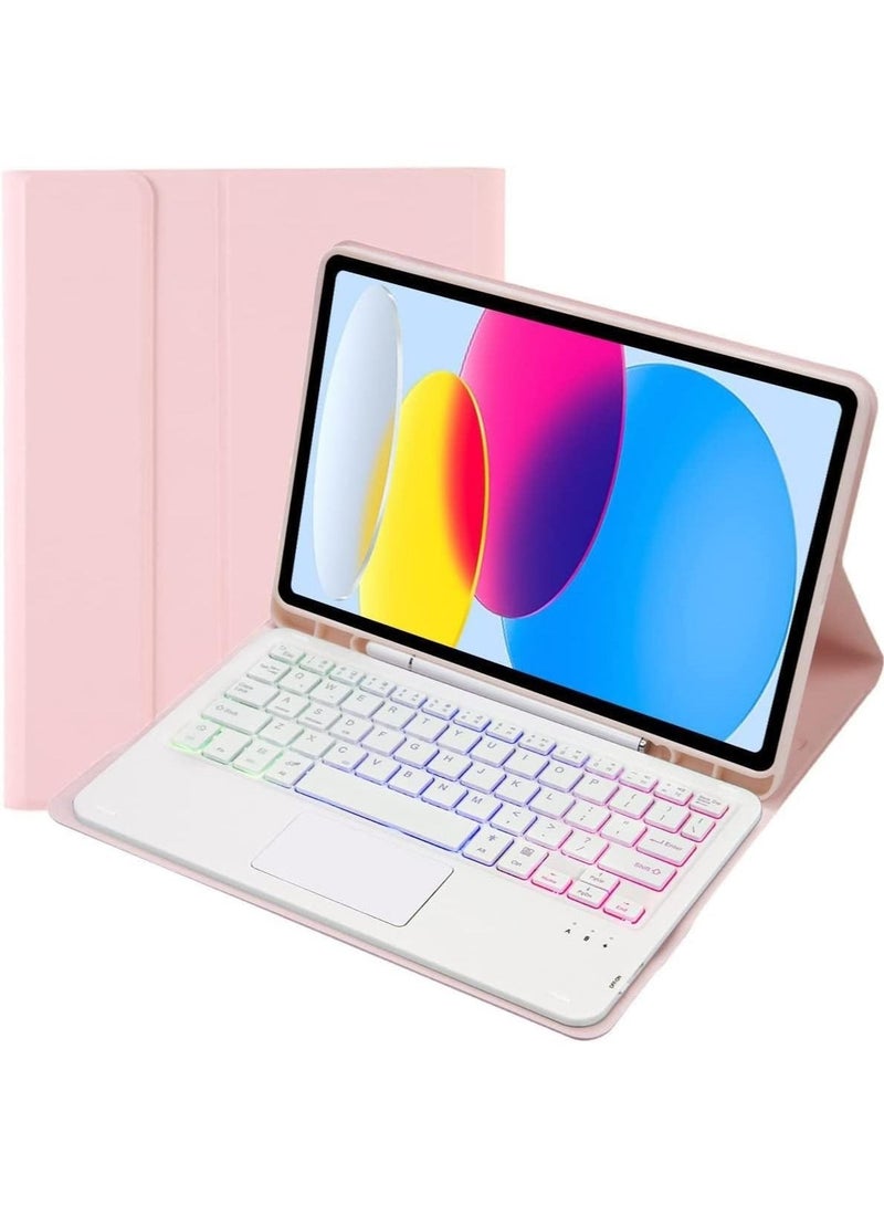 Touchpad Arabic and English Keyboard Case for iPad 10th Generation Case (10.9