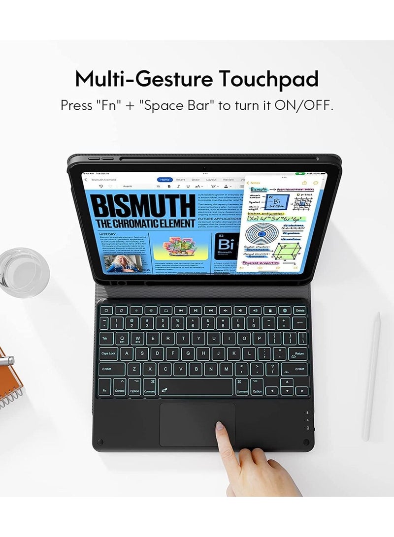 Touchpad  Keyboard Case for iPad 10th Generation Case (10.9