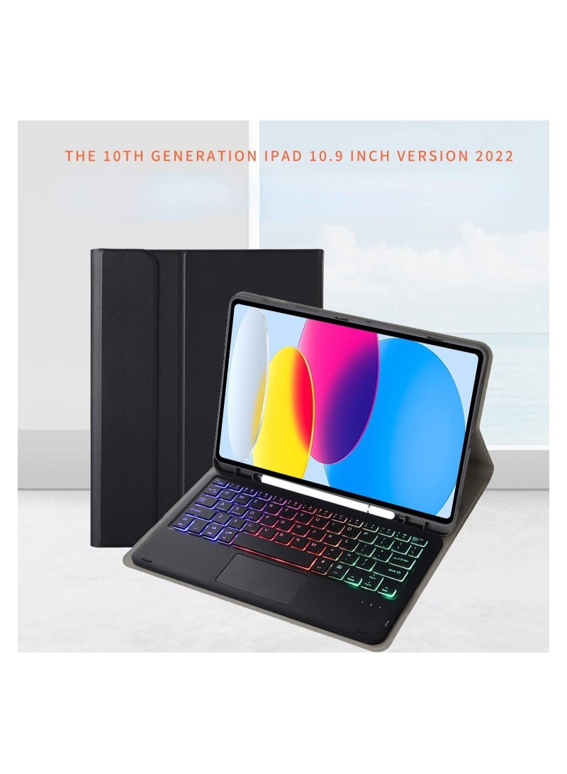 Touchpad  Keyboard Case for iPad 10th Generation Case (10.9