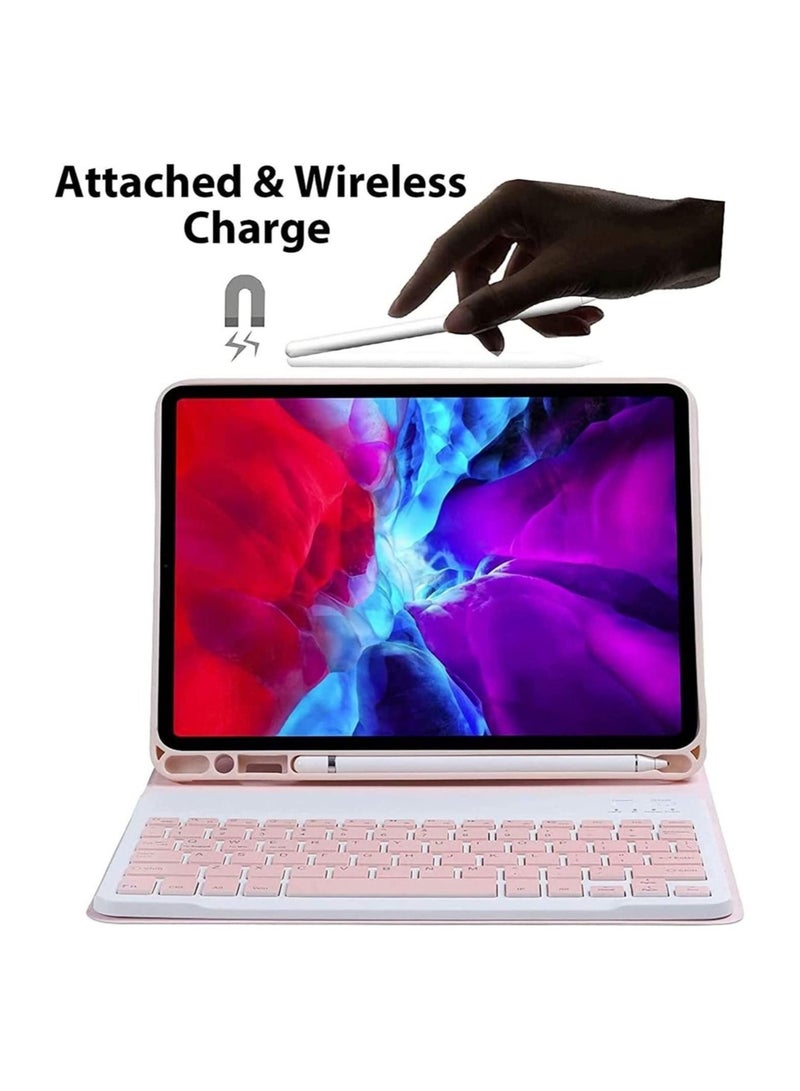 Arabic And English Keyboard Case For Ipad 10th Generation 2022 10.9 Inch Detachable Wireless Keyboard Pencil Holder Slim Leather Smart Cover With Mouse