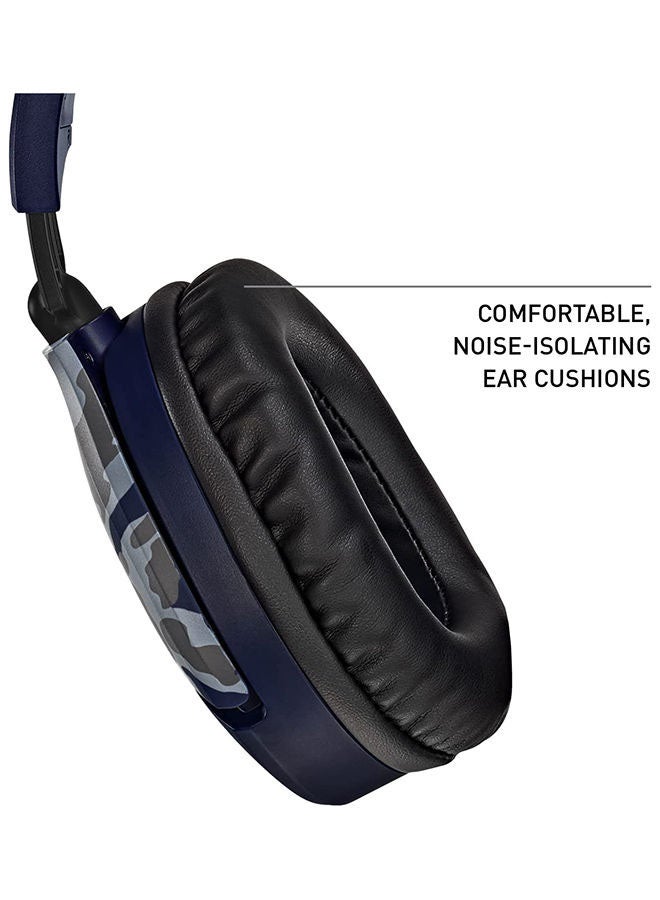 Turtle Beach Recon 70 Blue Camo Gaming Headset - FLIP-UP To Mute Microphone - Lightweight Comfort - for PlayStation 5, PS4 Pro & PS4, Xbox One & Xbox Series X|S, Nintendo Switch, and Mobile