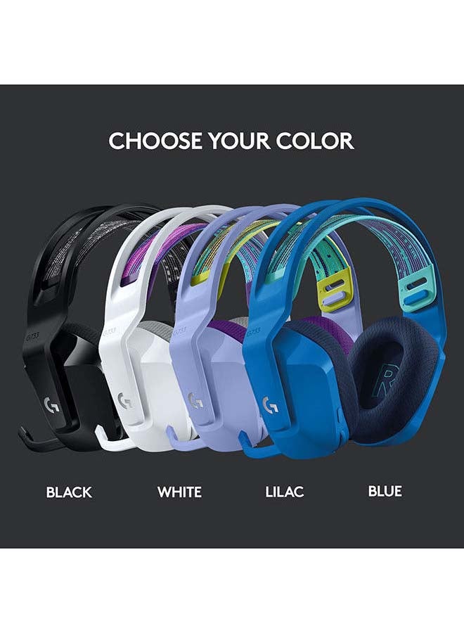 G733 Lightspeed Wireless Gaming Headset With Suspension Head Band, Lightsync RGB, Blue Voice Mic Technology And PRO-G Audio Drivers