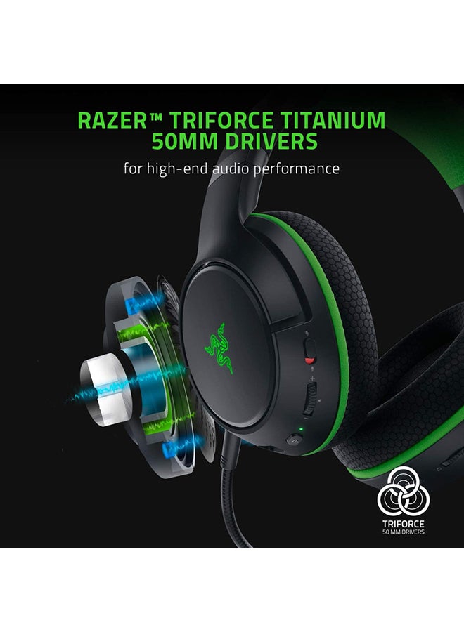 Razer Kaira Pro Wireless Gaming Headset for Xbox Series X | S, TriForce Titanium 50mm Drivers, Supercardioid Mic, Dedicated Mobile Mic, EQ and Xbox Pairing, Xbox Wireless and Bluetooth 5.0 - Black