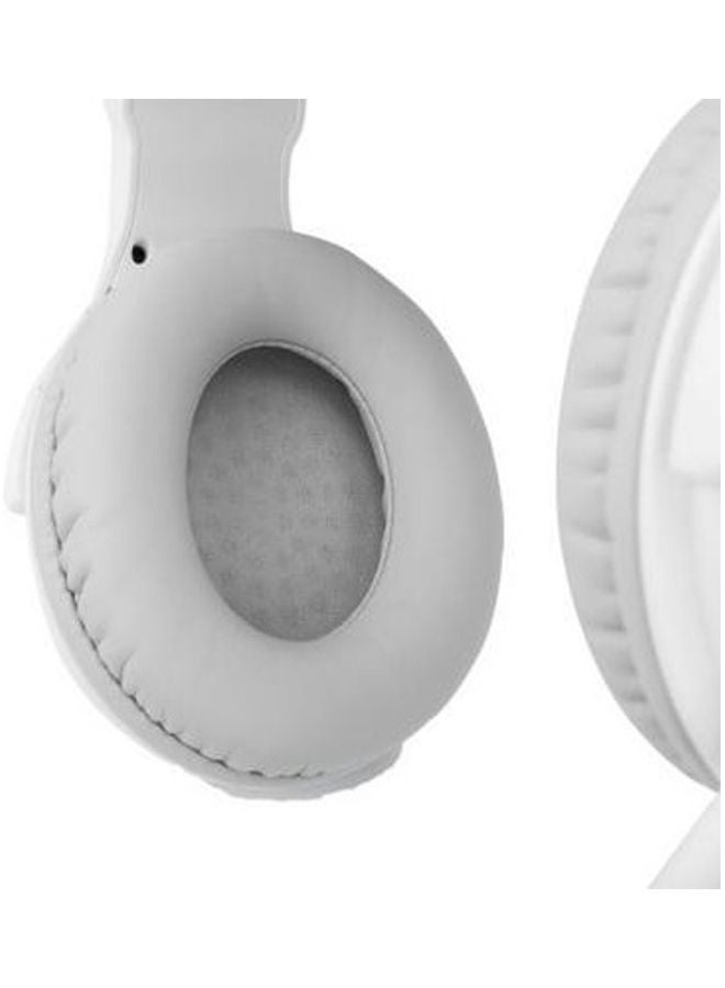 Redragon H350 Pandora White Wired Gaming Headset, Dynamic RGB Backlight - Stereo Surround-Sound - 50MM Drivers - Detachable Microphone, Over-Ear Headphones Works for PC // White