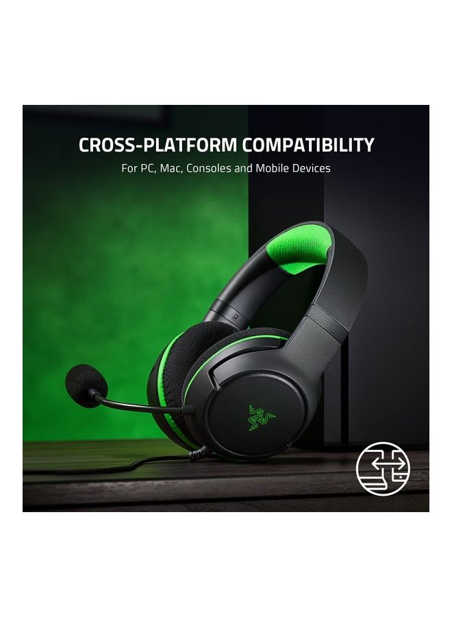 Kaira X - Wired Gaming Headphones For Xbox Series X|S + Pc + Mac + Switch + Mobile (50Mm Drivers, Cardioid Mic, Windows Sonic) Black