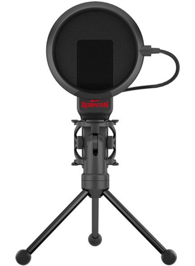 GM100 Professional Studio Condenser Microhone Computer PC MC Kit with 3.5mm XLR/Pop Filter/Tripod Stand/Shock Mount for Gaming Streaming Recording Podcasting Broadcasting