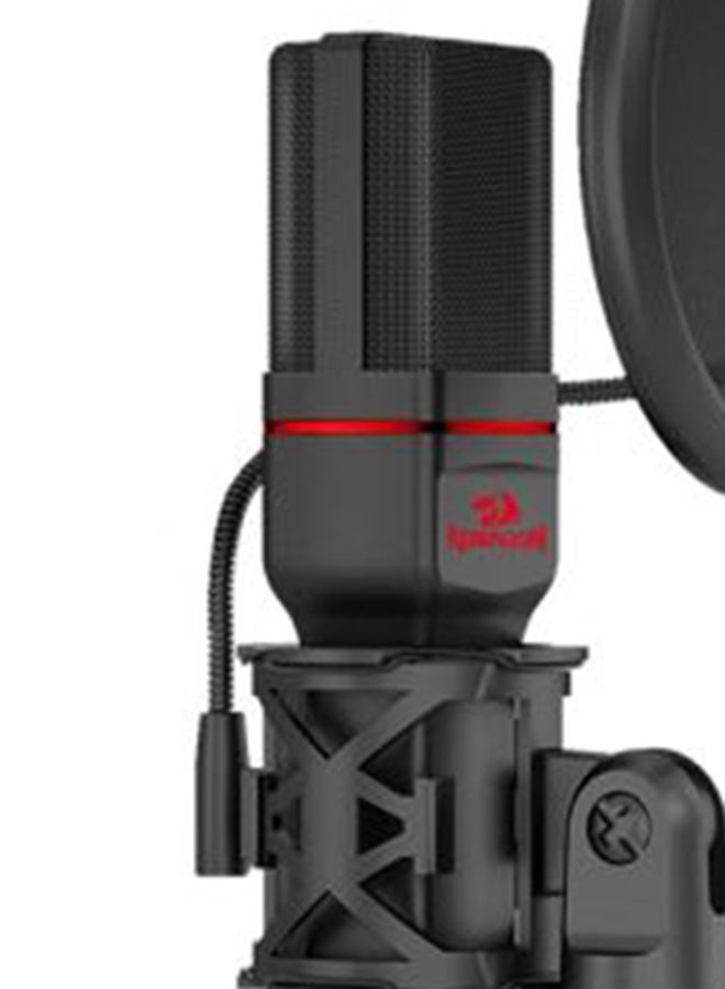 GM100 Professional Studio Condenser Microhone Computer PC MC Kit with 3.5mm XLR/Pop Filter/Tripod Stand/Shock Mount for Gaming Streaming Recording Podcasting Broadcasting