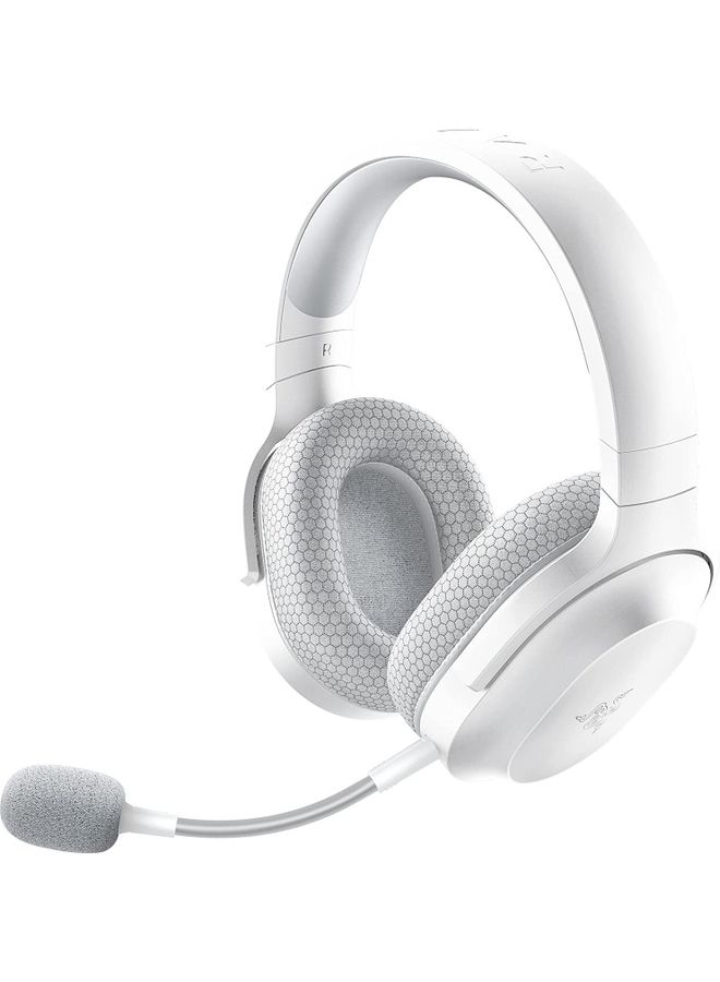 Razer Barracuda X Wireless Gaming & Mobile Headset (PC, Playstation, Switch, Android, iOS): 2022 Model - 2.4GHz Wireless + Bluetooth - Lightweight 250g - 40mm Drivers - 50 Hour Battery - White