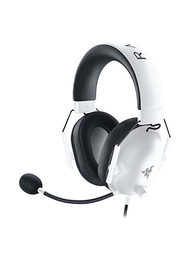 BlackShark V2 X Wired Esports Gaming Headset, 7.1 Surround Sound, 50mm Drivers, 240g Lightweight Build, Noise Cancelling Mic, Hybrid Memory Foam Cushions Comfort or PC, Mac, PS4, PS5, Nintendo Switch, Xbox One, Xbox Series X|S, Mobile, White | RZ04-03240700-R3M1