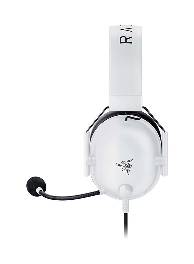 BlackShark V2 X Wired Esports Gaming Headset, 7.1 Surround Sound, 50mm Drivers, 240g Lightweight Build, Noise Cancelling Mic, Hybrid Memory Foam Cushions Comfort or PC, Mac, PS4, PS5, Nintendo Switch, Xbox One, Xbox Series X|S, Mobile, White | RZ04-03240700-R3M1