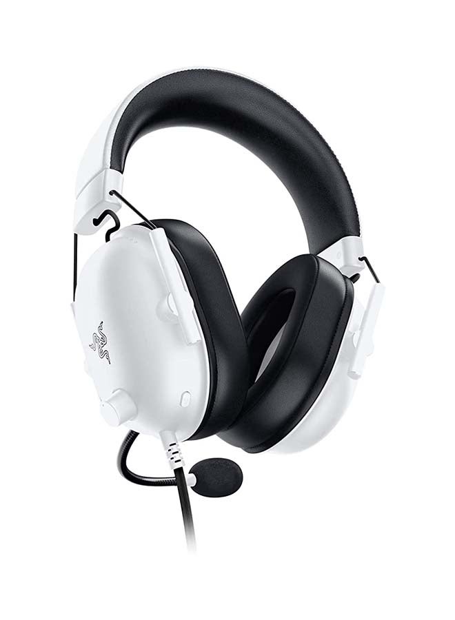 BlackShark V2 X Wired Esports Gaming Headset, 7.1 Surround Sound, 50mm Drivers, 240g Lightweight Build, Noise Cancelling Mic, Hybrid Memory Foam Cushions Comfort or PC, Mac, PS4, PS5, Nintendo Switch, Xbox One, Xbox Series X|S, Mobile, White | RZ04-03240700-R3M1