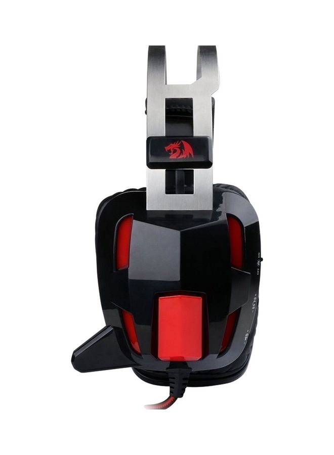 Lagopamutus USB Wired Surround Sound Stereo Headset Black/Red