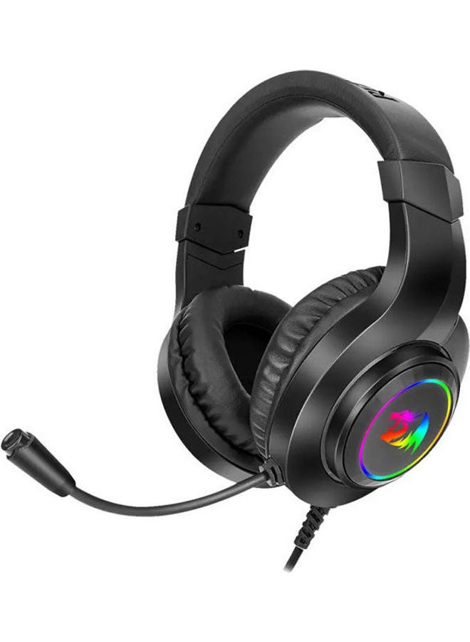 HYLAS H260 RGB Gaming Headphone, 50mm Audio Drivers, Passive Noise Isolation, 3.5mm Audio & Mic Jack, USB-A Connector, 6ft Cable Length, Compatible with Xbox One, PS4, PS5, PCs, Laptops and Nintendo Switch, Black | H260-RGB