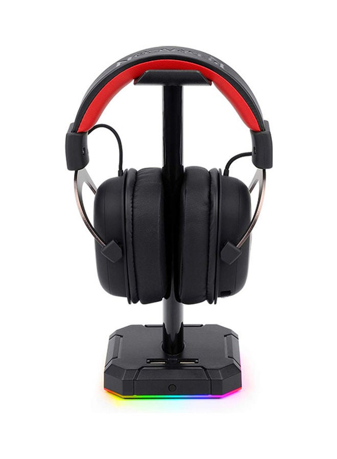 HA300 SCEPTER Pro RGB Backlit Gaming Headphone Stand with 10 RGB Lighting Modes and 4 USB Ports