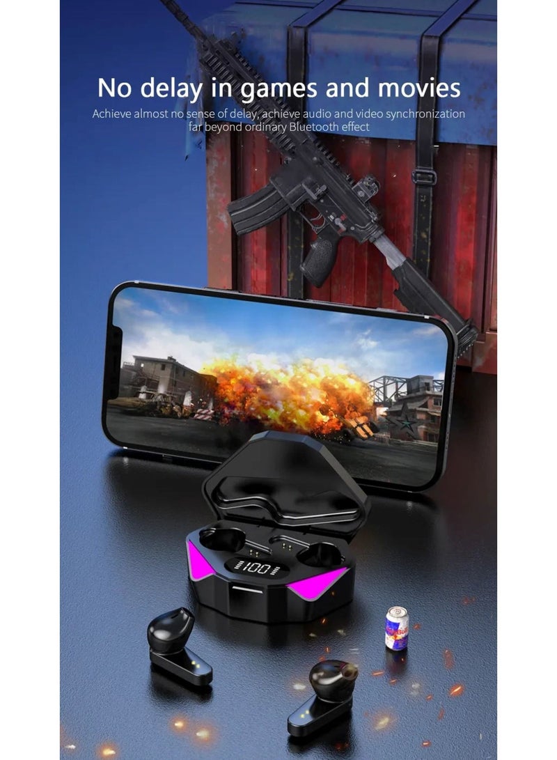 Gaming Earphones 1 Pair X15 Ear Buds Smart Bluetooth Connectivity With Lighting