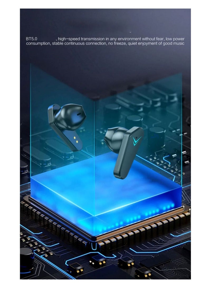 Gaming Earphones 1 Pair X15 Ear Buds Smart Bluetooth Connectivity With Lighting
