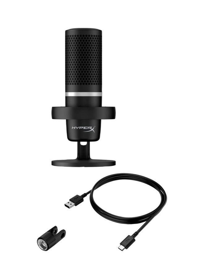 Rgb Usb Condenser Microphone For Pc Ps5 Ps4 Mac Low Profile Shock Mount Cardioid Omnidirectional Pop Filter