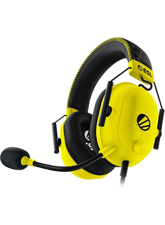 Razer BlackShark V2 Gaming Headset ESL Edition, THX 7.1 Spatial Surround Sound, 50mm Drivers, Detachable Mic, PC, PS4, PS5, Switch, Xbox One series,  Mobile - Yellow