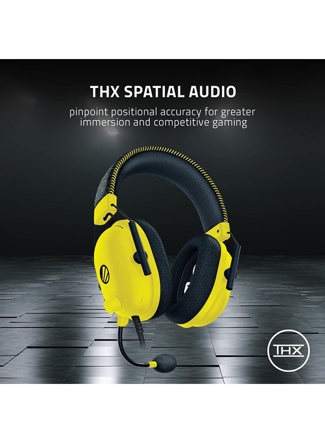 Razer BlackShark V2 Gaming Headset ESL Edition, THX 7.1 Spatial Surround Sound, 50mm Drivers, Detachable Mic, PC, PS4, PS5, Switch, Xbox One series,  Mobile - Yellow