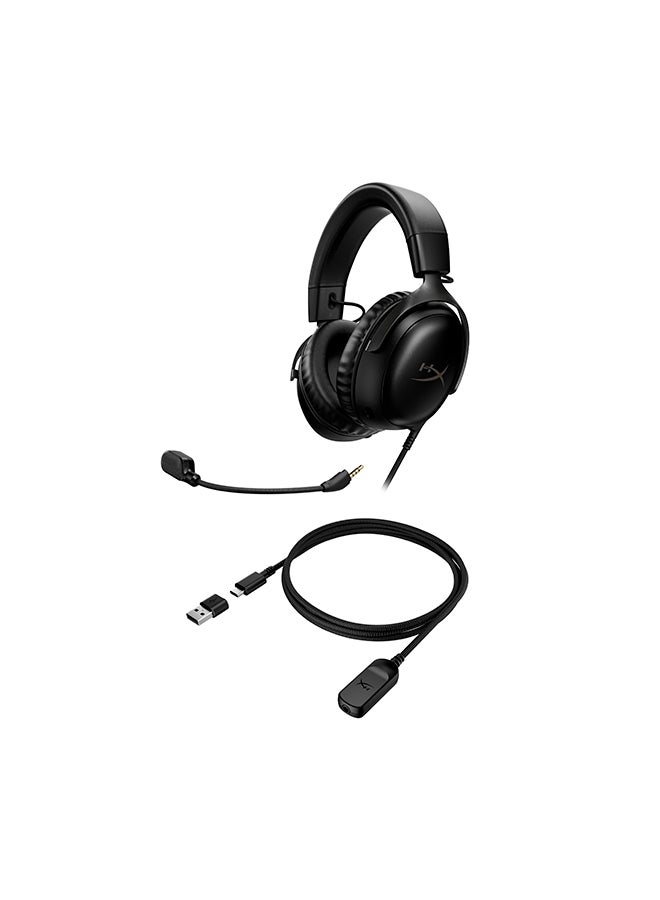 Cloud III – Wired Gaming Headset, PC, PS5, Xbox Series X|S, Angled 53mm Drivers, DTS, Memory Foam, Durable Frame, Ultra-Clear 10mm Mic, USB-C, USB-A With 3.5mm