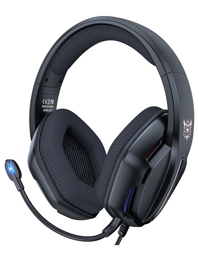 X27 Gaming Wired Headset With Microphone For PS4/PS5/XOne/XSeries/NSwitch/PC