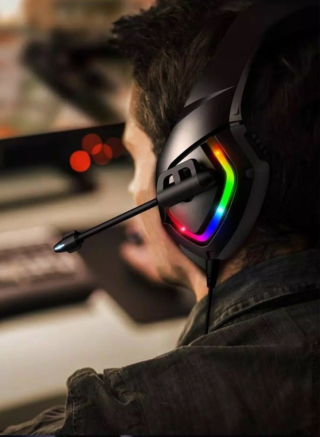 K1B Gaming Wired Headset With Microphone For PS4/PS5/XOne/XSeries/NSwitch/PC