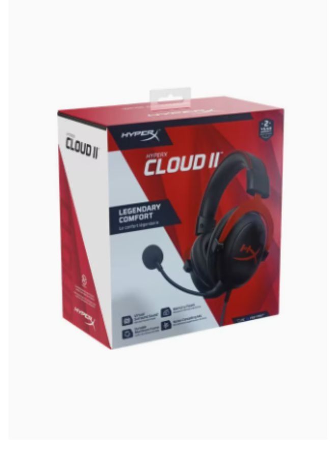 Hyper X Gaming headphones Cloud II for PS4/PS5, XOne/XSeries, NSwitch, and PC.