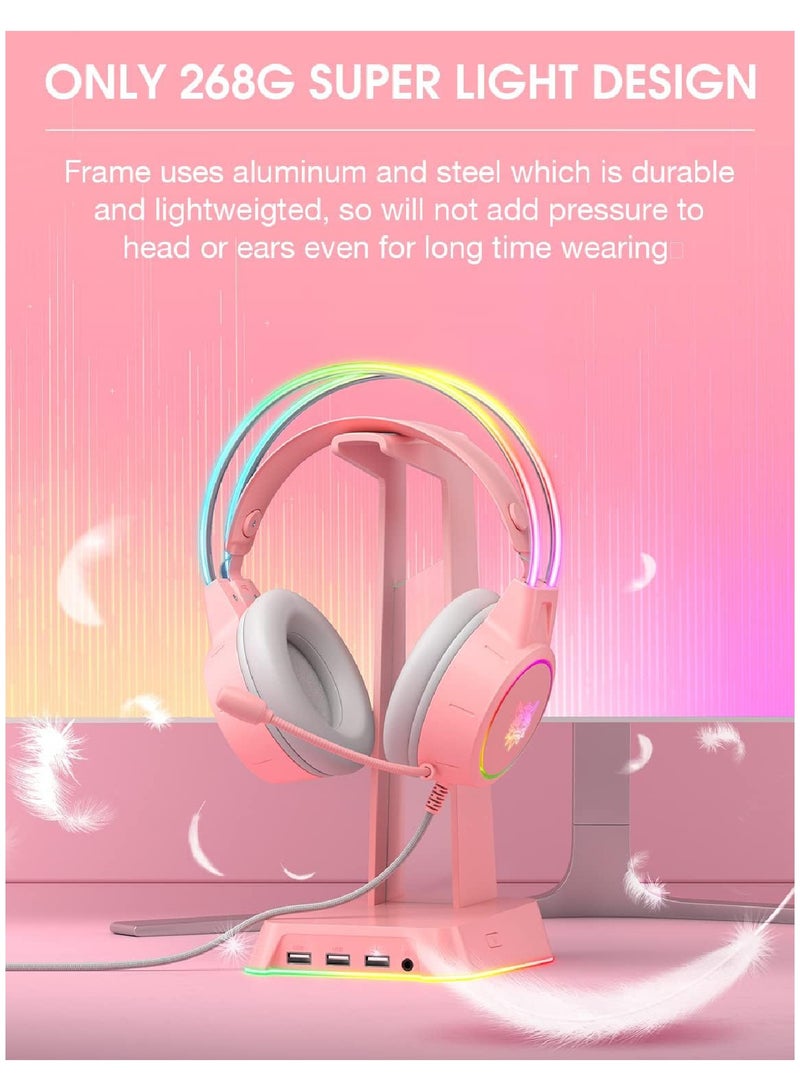 Gaming Wired Headset With Microphone For PS4 PS5 XOne XSeries NSwitch PC