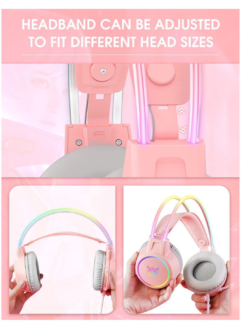 Gaming Wired Headset With Microphone For PS4 PS5 XOne XSeries NSwitch PC