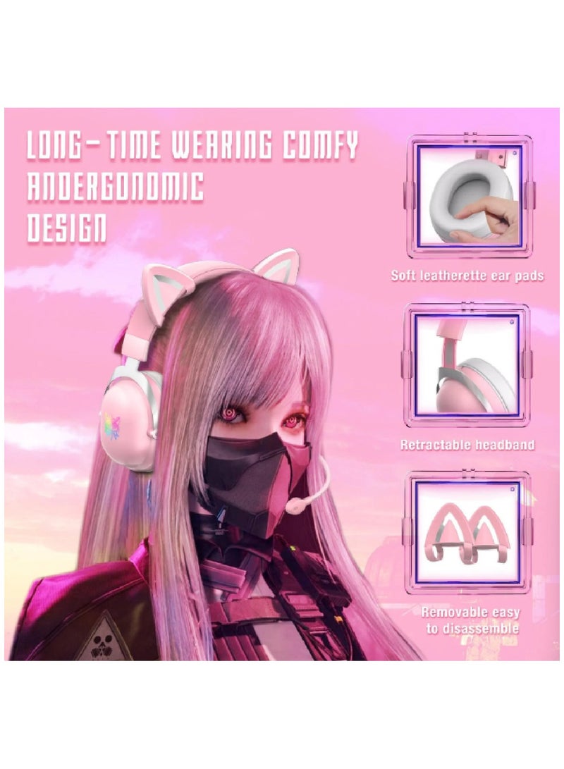 Gaming Wired Headset With Microphone For PS4 PS5 XOne XSeries NSwitch PC