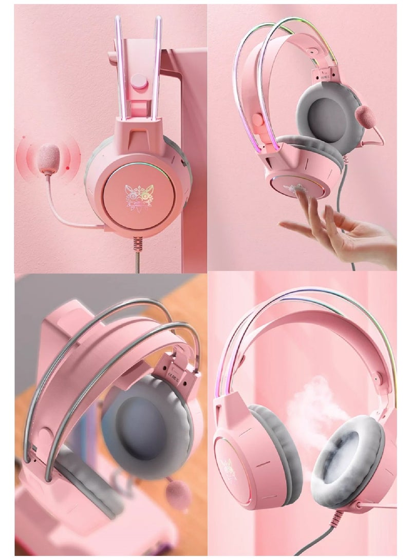 Gaming Wired Headset With Microphone For PS4 PS5 XOne XSeries NSwitch PC