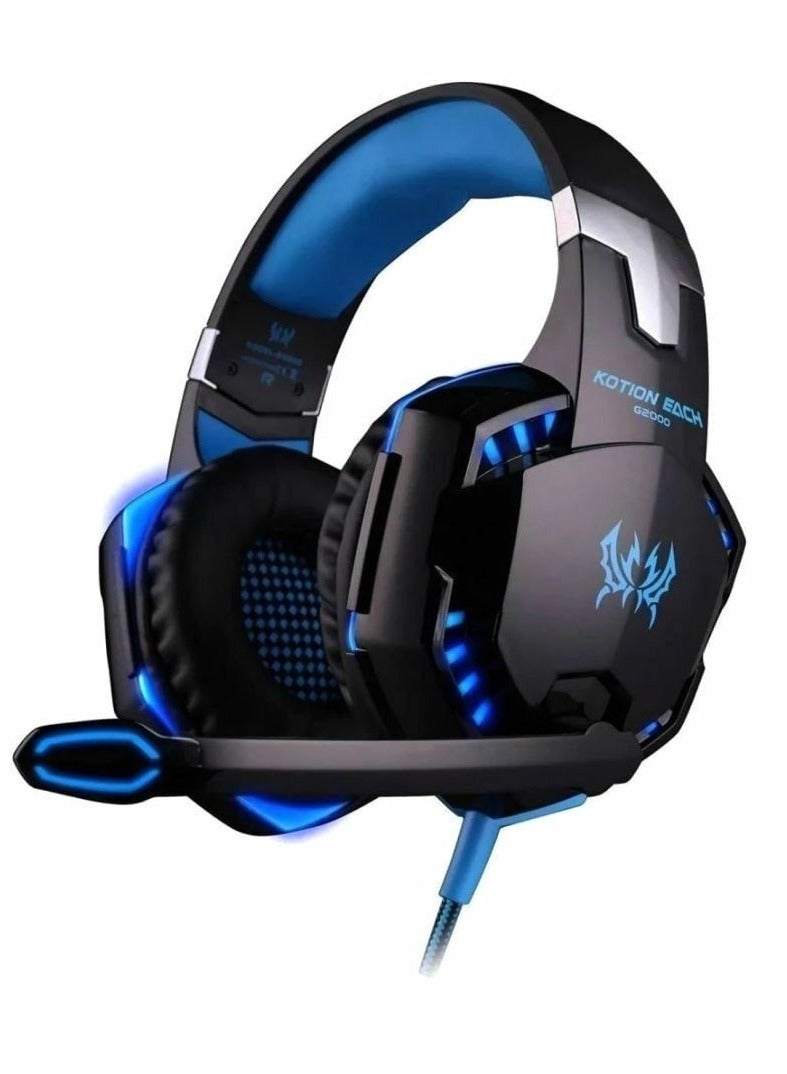 Gaming Headset for PS5, PS4, PC, Xbox. One, Surround Sound Over Ear Headphones with Mic