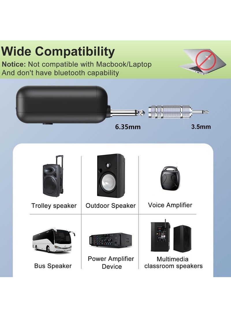 UHF Wireless Microphone Headset System, Dual Headset with 165FT Range, Ideal for Voice Amplifiers, PA Systems, Fitness Classes, and Church Events