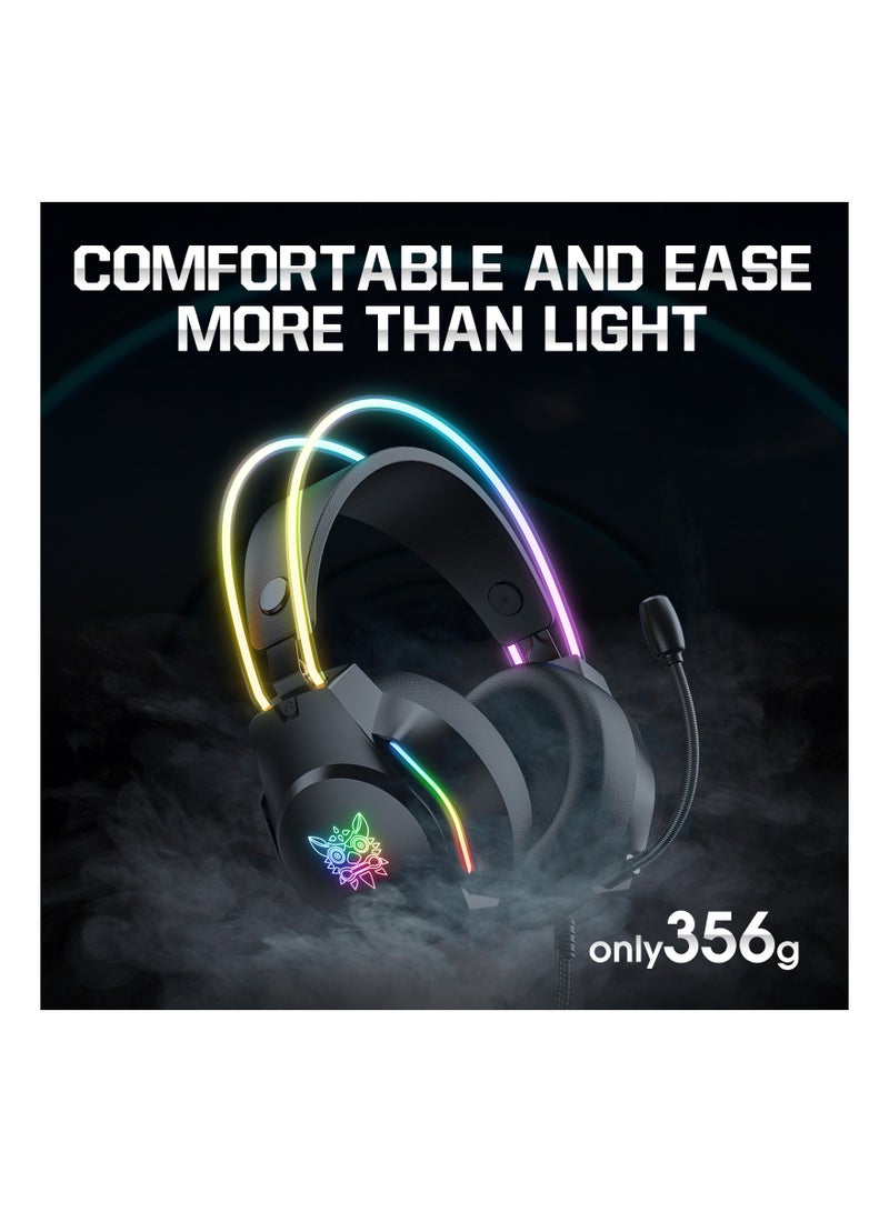 X26 Gaming Headset Over-Ear Gaming Wired Headphones with Mic for PS4/PS5/XOne/XSeries/NSwitch/PC