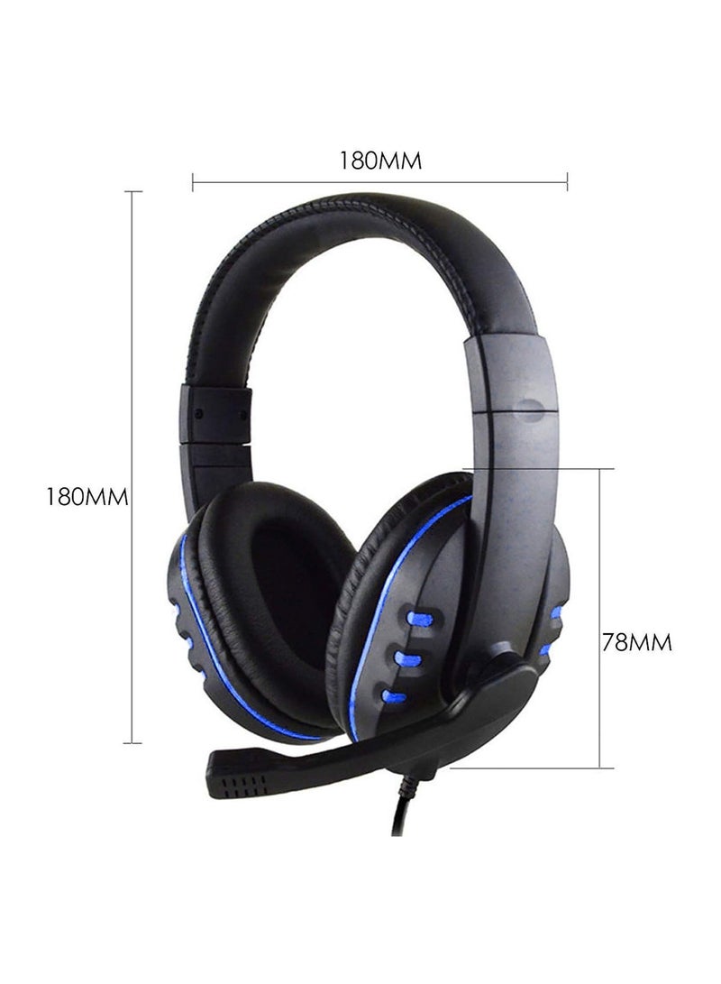 Gaming Headphone Surround Sound Capable Lightweight Frame Bendable Cardioid Microphone For PC And PS4