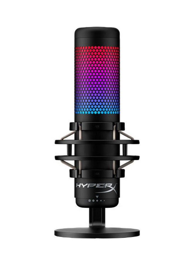 QuadCast S – RGB USB Condenser Microphone, For PC/PS5/PS4 and Mac, Anti-Vibration Shock Mount, Four Polar Patterns, Pop Filter, Stunning RGB Microphone for Streamers and Content Creators, Black | 4P5P7AA