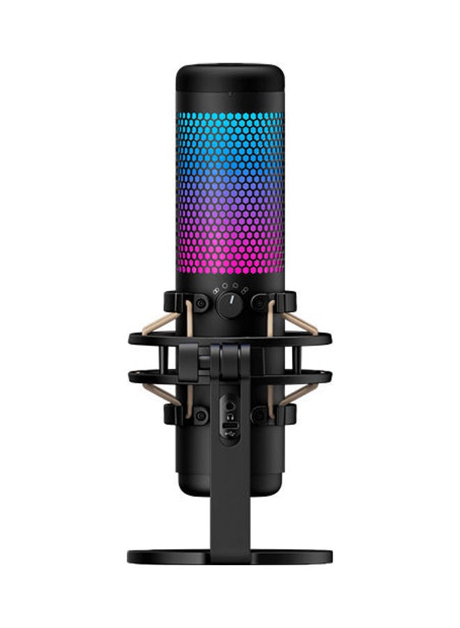 QuadCast S – RGB USB Condenser Microphone, For PC/PS5/PS4 and Mac, Anti-Vibration Shock Mount, Four Polar Patterns, Pop Filter, Stunning RGB Microphone for Streamers and Content Creators, Black | 4P5P7AA